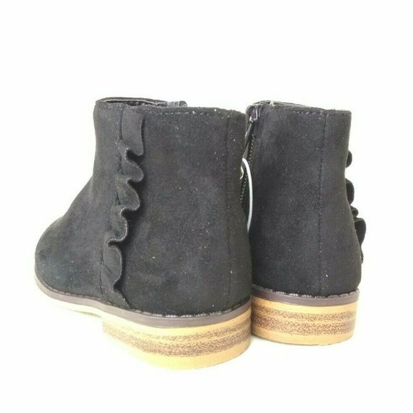 Girl's Cat & Jack Ankle Booties Boots Shoes Zip Up - Picture 6 of 9